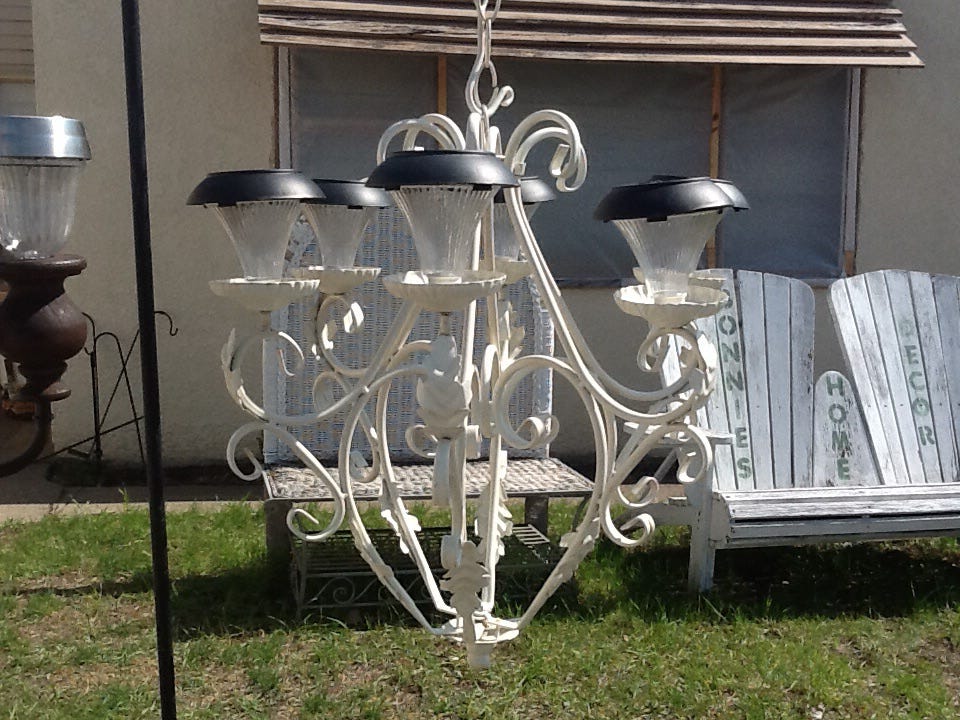 diy solar chandelier